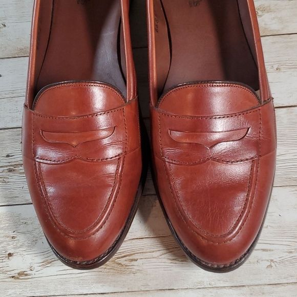 Allen Edmonds Women's Brookline Loafers Cognac Brown Size 10B Ladies Loafers - Picture 9 of 9